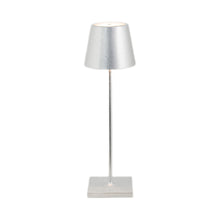 Load image into Gallery viewer, Poldina Pro LED Table Lamp in Silver Leaf (Large).