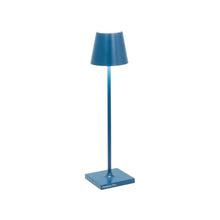 Load image into Gallery viewer, Poldina Pro LED Table Lamp in Capri Blue (Small).