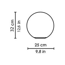 Load image into Gallery viewer, Sferis Table Lamp - line drawing.