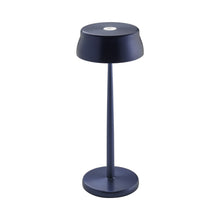 Load image into Gallery viewer, Sister LED Portable Table Lamp in Anodized Blue.