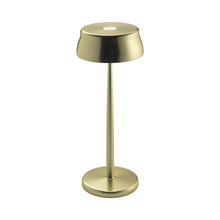 Load image into Gallery viewer, Sister LED Portable Table Lamp in Anodized Gold.
