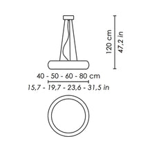 Load image into Gallery viewer, Treviso Pendant Light - line drawing.