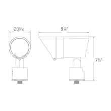 Load image into Gallery viewer, 120V Grand LED Accent Light - line drawing.