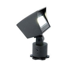 Load image into Gallery viewer, 120V Landscape Wall Wash LED Accent Light in Black on Aluminum.