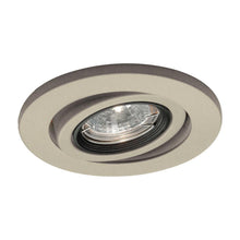 Load image into Gallery viewer, 4 Inch Low Voltage Die-Cast Gimbal Ring Recessed Trim in Brushed Nickel (Halogen).