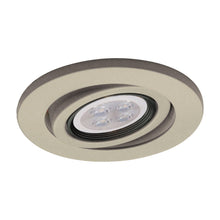 Load image into Gallery viewer, 4 Inch Low Voltage Die-Cast Gimbal Ring Recessed Trim in Brushed Nickel (LED).