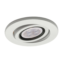 Load image into Gallery viewer, 4 Inch Low Voltage Die-Cast Gimbal Ring Recessed Trim in White (LED).