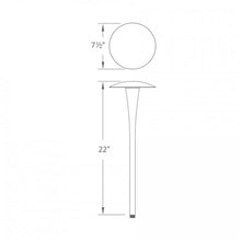 Load image into Gallery viewer, 6011 LED Area Light - line drawing.