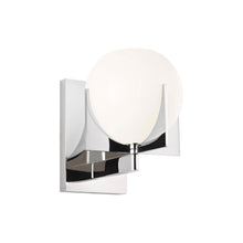 Load image into Gallery viewer, Abbott Bath Wall Light in Polished Nickel.