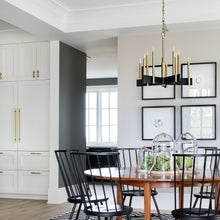 Load image into Gallery viewer, Abrams Chandelier in dining room.