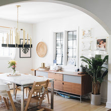 Load image into Gallery viewer, Abrams Chandelier in dining room.