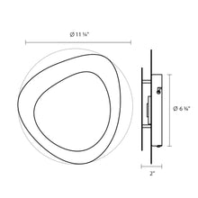 Load image into Gallery viewer, Abstract Panels LED Wall Light - line drawing.