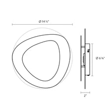 Load image into Gallery viewer, Abstract Panels LED Wall Light - line drawing.