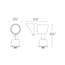 Load image into Gallery viewer, Accent 120V Landscape LED Accent Light - line drawing.
