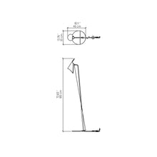Load image into Gallery viewer, Balance Floor Lamp - line drawing.