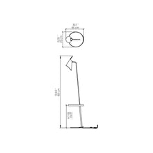 Load image into Gallery viewer, Balance Floor Lamp - line drawing.