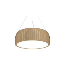 Load image into Gallery viewer, Barril LED Drum Pendant Light in Maple (23.62-Inch).