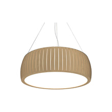 Load image into Gallery viewer, Barril LED Drum Pendant Light in Maple (27.56-Inch).