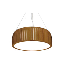 Load image into Gallery viewer, Barril LED Drum Pendant Light in Teak (27.56-Inch).