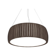 Load image into Gallery viewer, Barril LED Drum Pendant Light in American Walnut (31.5-Inch).