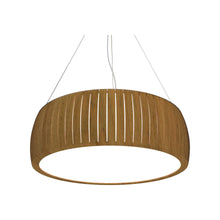 Load image into Gallery viewer, Barril LED Drum Pendant Light in Louro Freijó (31.5-Inch).