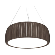 Load image into Gallery viewer, Barril LED Drum Pendant Light in American Walnut (35.43-Inch).