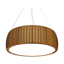 Load image into Gallery viewer, Barril LED Drum Pendant Light in Teak (35.43-Inch).