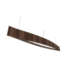Load image into Gallery viewer, Canoe LED Pendant Light in American Walnut (Large).