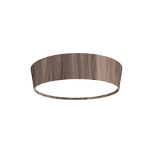 Load image into Gallery viewer, Conical LED Flared Flush Mount Ceiling Light in American Walnut (21.65-Inch).