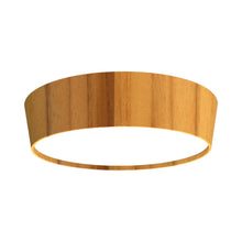 Load image into Gallery viewer, Conical LED Flush Mount Ceiling Light in Teak (Large).