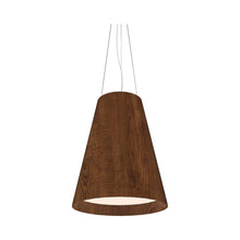 Load image into Gallery viewer, Conical Narrow Pendant Light in Imbuia (Large).