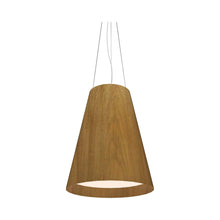 Load image into Gallery viewer, Conical Narrow Pendant Light in Louro Freijo (Large).