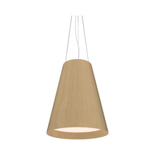 Load image into Gallery viewer, Conical Narrow Pendant Light in Maple (Large).