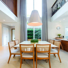 Load image into Gallery viewer, Conical Narrow Pendant Light in dining room.