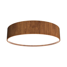 Load image into Gallery viewer, Cylindrical LED Flush Mount Ceiling Light in Imbuia.
