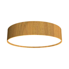 Load image into Gallery viewer, Cylindrical LED Flush Mount Ceiling Light in Louro Freijo.