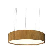 Load image into Gallery viewer, Cylindrical Small LED Pendant Light in Louro Freijo.