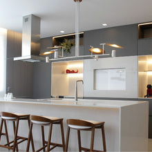 Load image into Gallery viewer, Dot Linear Pendant Light in kitchen.
