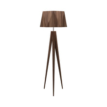 Load image into Gallery viewer, Faceted Floor Lamp in American Walnut.