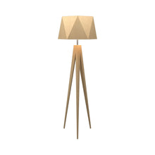 Load image into Gallery viewer, Faceted Floor Lamp in Maple.