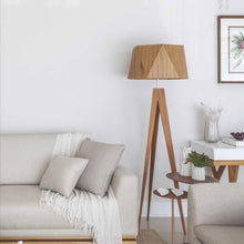 Load image into Gallery viewer, Faceted Floor Lamp in living room.