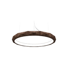 Load image into Gallery viewer, Facet LED Pendant Light in American Walnut (Small).
