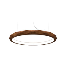 Load image into Gallery viewer, Facet LED Pendant Light in Imbuia (Medium).