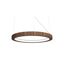 Load image into Gallery viewer, Frame LED Pendant Light in American Walnut (27.56-Inch).