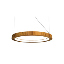 Load image into Gallery viewer, Frame LED Pendant Light in Teak (27.56-Inch).