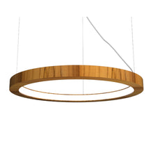Load image into Gallery viewer, Frame LED Pendant Light in Teak (39.37-Inch).