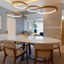 Load image into Gallery viewer, Frame LED Pendant Light in dining room.