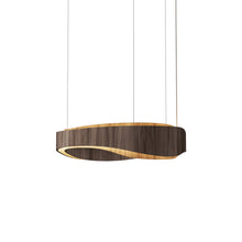 Load image into Gallery viewer, Horizon LED Pendant Light in American Walnut (23.62-Inch).
