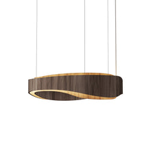 Load image into Gallery viewer, Horizon LED Pendant Light in American Walnut (31.5-Inch).