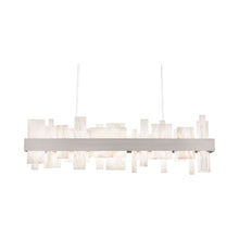 Load image into Gallery viewer, Acropolis LED Chandelier in Brushed Nickel.